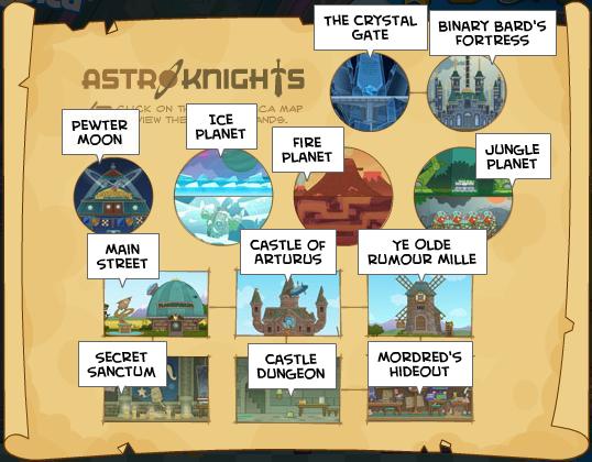 Map of Astro-Knights