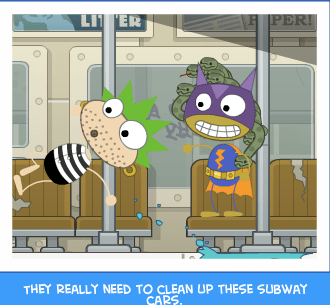 They really need to clean up these subway cars.