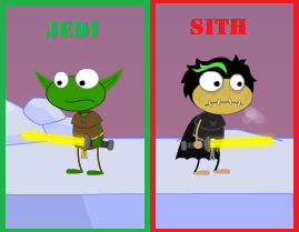 Yoda & Sith warrior (Star Wars)
