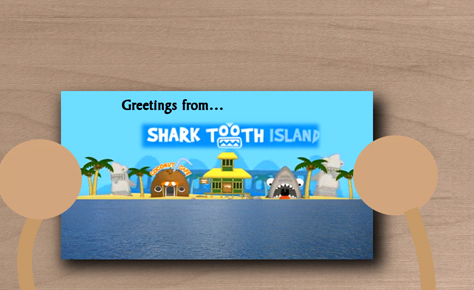 Shark Tooth Postcard