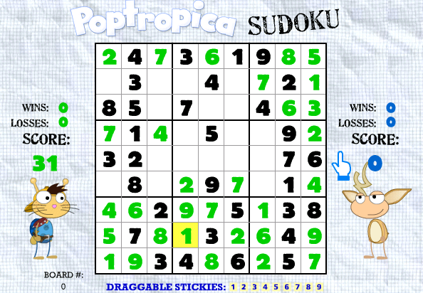 Sudoku gameplay