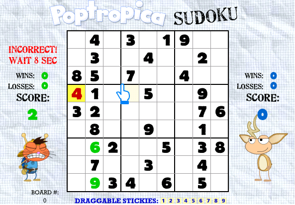 Sudoku incorrect