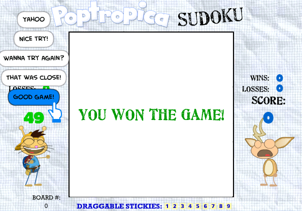 Sudoku win