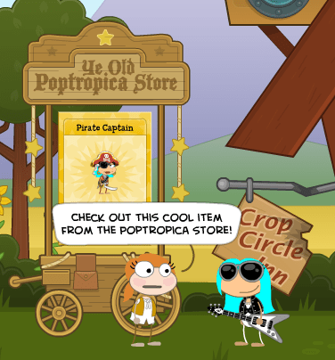Poptropica Store cart
