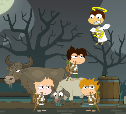 scene3 shepherds angel