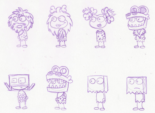 Wayback Machine: From 2010, these sketches were created and never used.