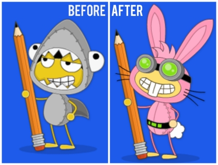 daily pop icon before and after