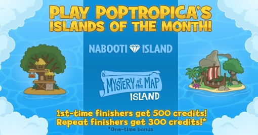 Poptropica May Islands of the Month Nabooti and Mystery of the Map