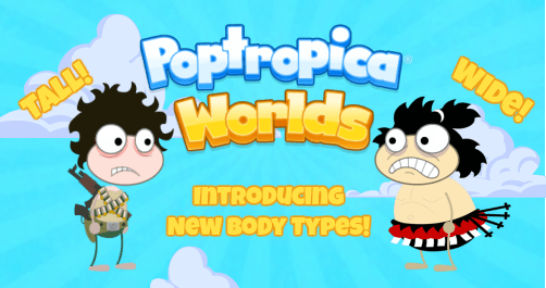 Poptropica Worlds - New Body Types!