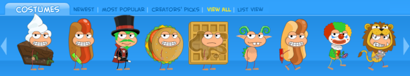 Poptropica costumes July 2018