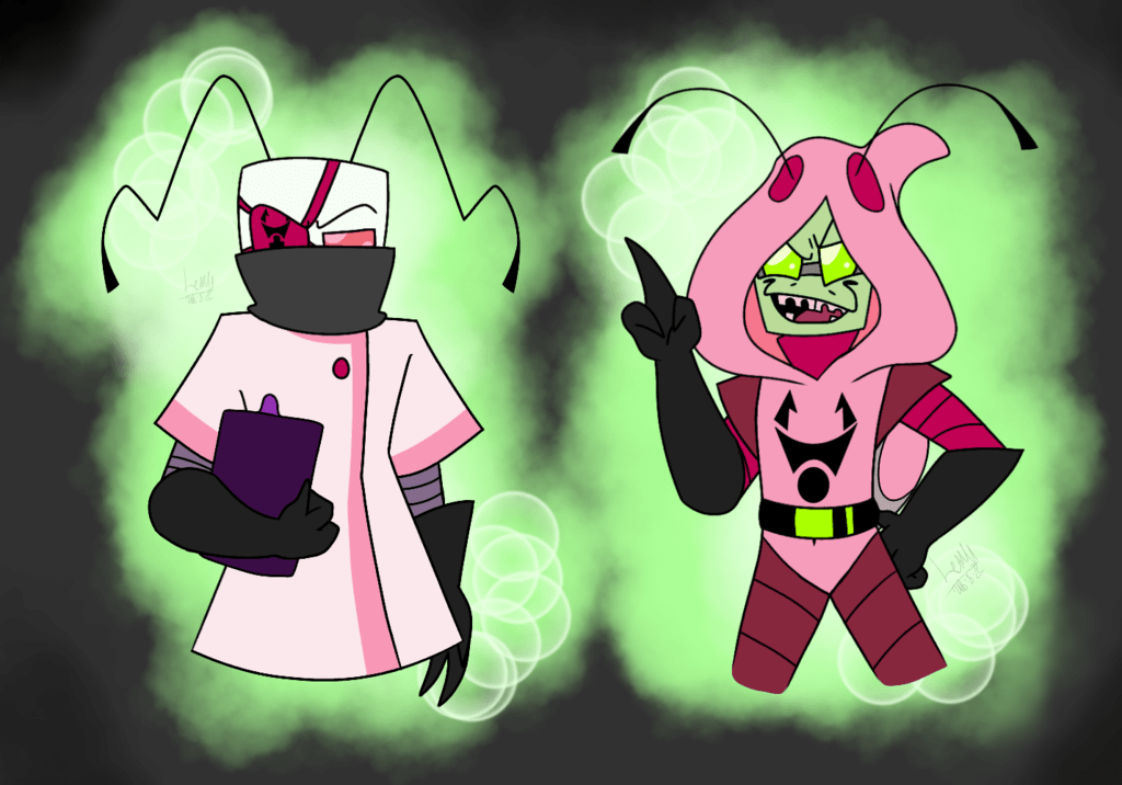 epiphxny - IZ AU Ghost and Invader Hare