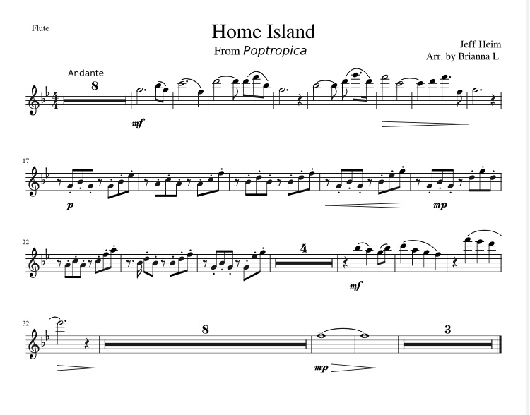 happyclonetrooper - Home Island Theme Flute Arrangement