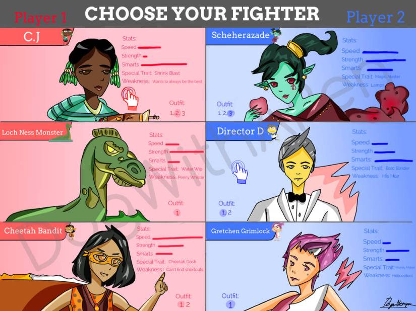 Maroon Raptor - Poptropica Choose Your Fighter